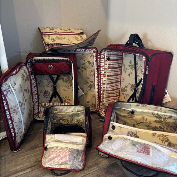 Brighton Elegant Red and Black Travel Bag Collection - Picture 2 of 15